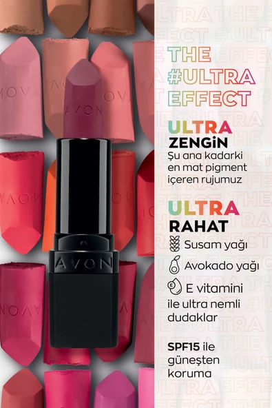 AVON Ultra Mat Ruj Berry Blast - 2
