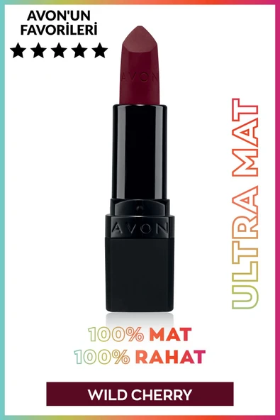 AVON Ultra Mat Ruj - Wild Cherry