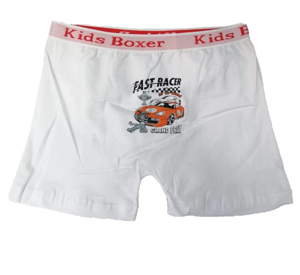 12 li Paket Sedef Yıldız Erkek Çocuk Likralı Boxer 1089 - 2