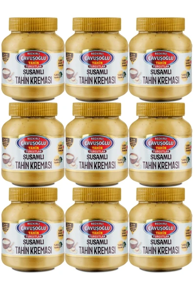 Bozkırlı Çavuşoğlu Çavuşoğlu Susamlı Tahin Kreması 330 gr x 9 Adet