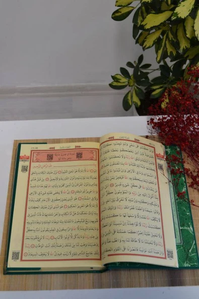 Bilgisayar Hatlı Mühürlü Kuran-ı Kerim Cami Boy Yeşil - Resim 2