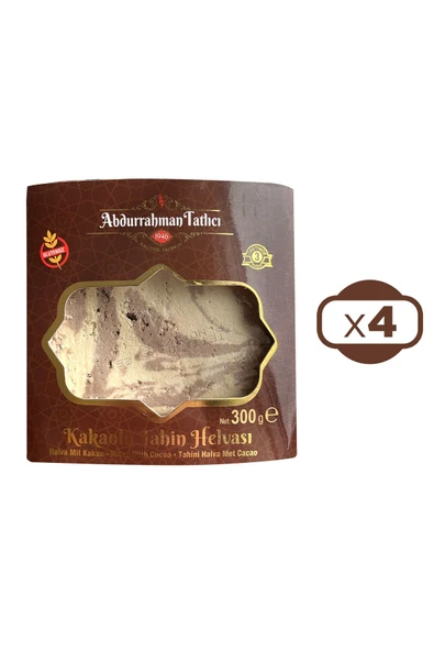 Abdurrahman Tatlıcı Kakaolu Tahin Helva 300 gr x 4 Adet