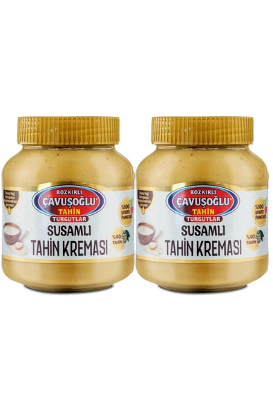 Bozkırlı Çavuşoğlu Çavuşoğlu Susamlı Tahin Kreması 330 gr x 2 Adet