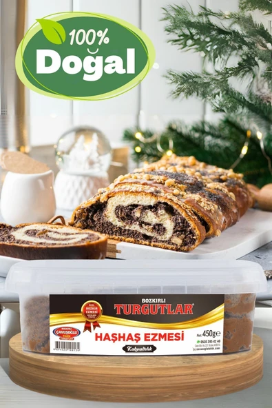 Bozkırlı Çavuşoğlu Doğal Haşhaş Ezmesi 450 gr Katkı Maddesi Içermez - 2