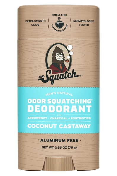 Dr. Squatch Coconut Castaway Alüminyumsuz Stick Deodorant 75GR