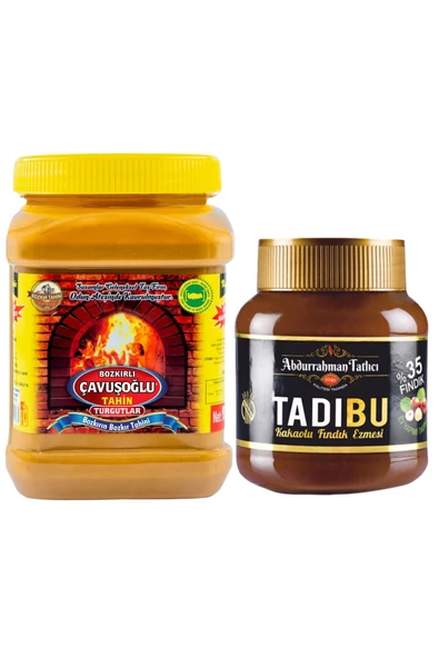 Abdurrahman Tatlıcı Tadıbu 330g + Odun Ateşinde Kepeksiz Bozkır Tahini 930g