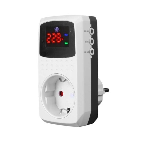 VEA VE-22393 16A 3520W TEKLİ DİJİTAL GÖSTERGELİ AKIM KORUMALI PRİZ