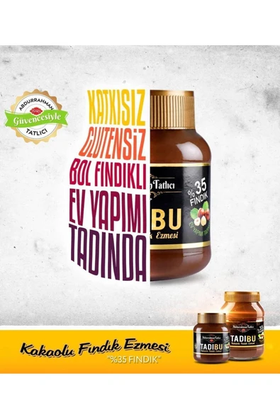 Abdurrahman Tatlıcı Kakaolu Fındık Ezmesi Tadıbu 330 Gr 4 Adet - 2
