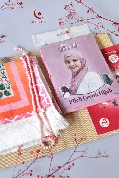 Kız Çocuk İbadet Seti 4 Parça - Resim 3