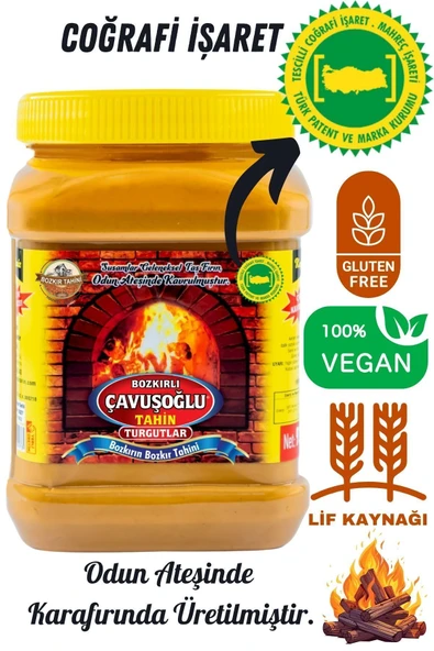 Bozkırlı Çavuşoğlu Çifte Kavrulmuş Kepeksiz Bozkır Tahini 930 gr Çavuşoğlu Üzüm Pekmezi 1000 gr - 2