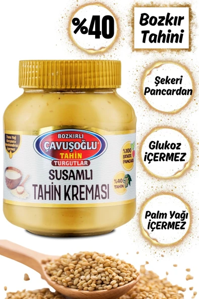 Bozkırlı Çavuşoğlu Çavuşoğlu Susamlı Tahin Kreması 330 gr x 6 Adet - 2