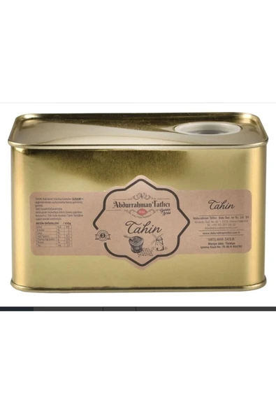 Abdurrahman Tatlıcı Özel Seri Teneke Tahin 2300 gr 1 Adet