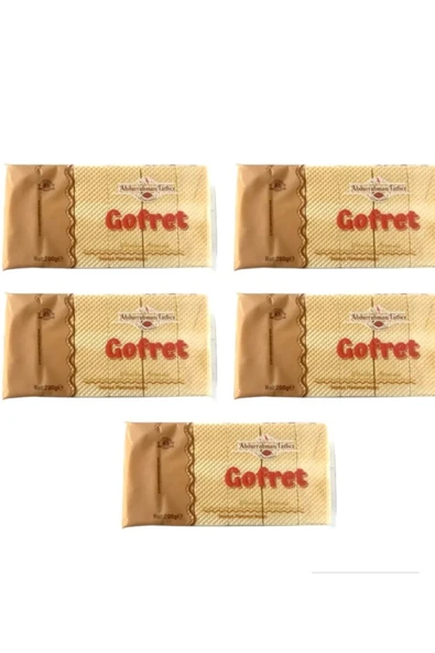 Abdurrahman Tatlıcı Tadıbu- Vanilyalı Geleneksel Gofret (200 GR X 5 ADET)