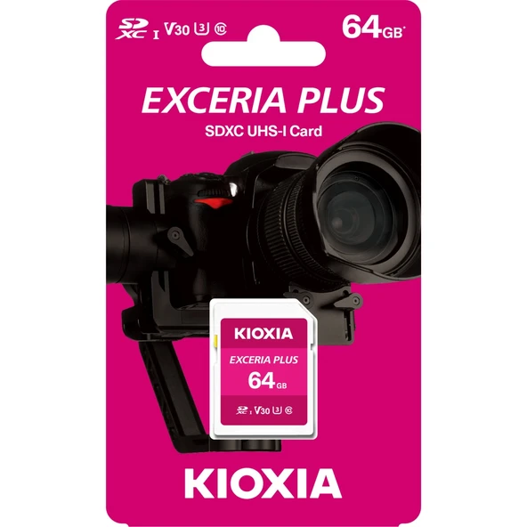 Kıoxıa Excraı Plus 64 Gb V30 U3 A1 Microsd  Hafıza Kartı