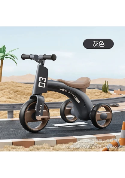 Cbtx 3 Tekerleklli Müzikli 1-6 Yaş Pedallı Çocuk Bisikleti Siyah