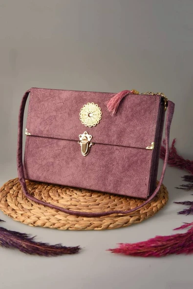 Askı Çantalı 30 Cüz Kuran Seti Rahle Boy Lila Renk ürün görseli