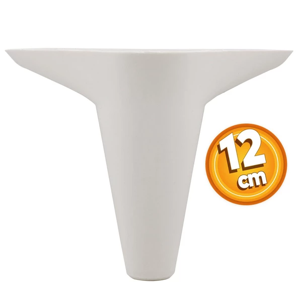 Aspen Lüks Beyaz Mobilya Kanepe Koltuk Tv Ünitesi Baza Çekyat Yükseltici Ayağı Ayakları 12 Cm Ayak