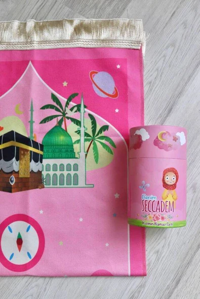Kızımın Seccade Seti Kumbaralı Pembe ürün görseli