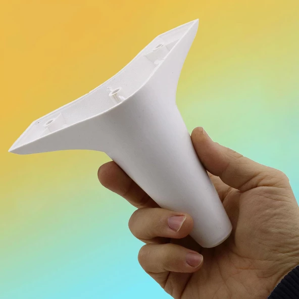Aspen Lüks Beyaz Mobilya Kanepe Koltuk Tv Ünitesi Baza Çekyat Yükseltici Ayağı Ayakları 12 Cm Ayak - 4