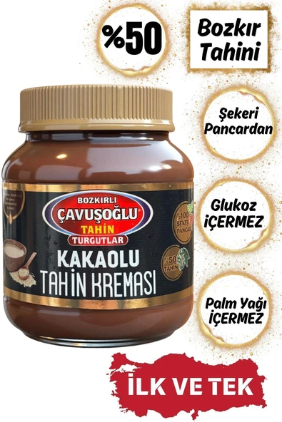 Bozkırlı Çavuşoğlu Susamlı Tahin Kreması 330g + Kakaolu Tahin Kreması 330g - 2