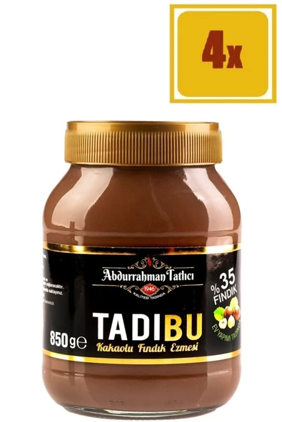 tadıbu Abdurrahman Tatlıcı Kakaolu Fındık Ezmesi 850 4 Adet