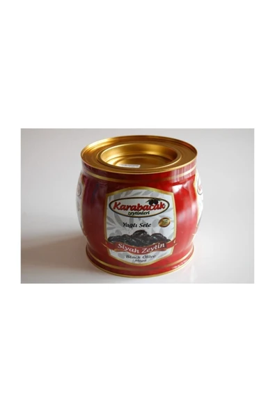 Karabacak Zeytin Karabacak Siyah Zeytin Mega Boy 2 Kg Teneke - 3