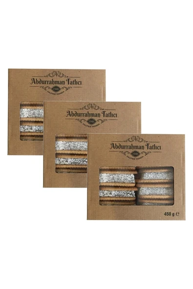 Abdurrahman Tatlıcı Bisküvili Lokum 450 gr x 3 Adet