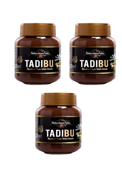 Abdurrahman Tatlıcı Tadıbu Kakaolu Fındık Kreması 3 Adet 330gr*3