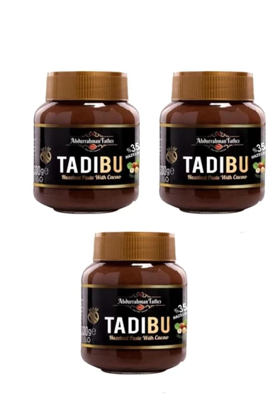 Abdurrahman Tatlıcı Tadıbu Fındık Ezmesi 330 Gr X 3