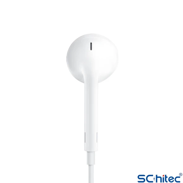 ScHitec E17 Powerfull Bass Earphone Type-C Girişli Kulak İçi Kulaklık Beyaz - 3