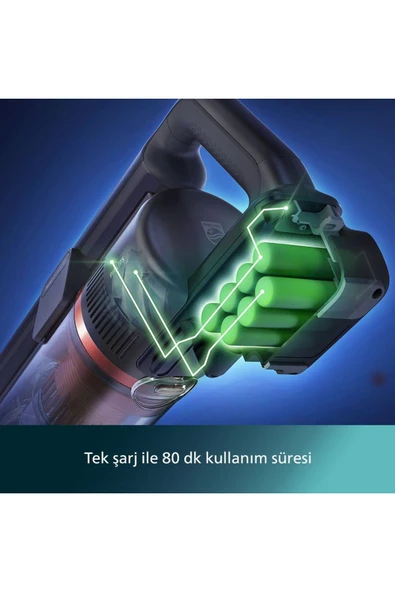 Philips 7000 Serisi XC7057/01 Islak Kuru Şarjlı Dikey Süpürge - 10
