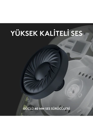Logitech G G435 Lightspeed Kablosuz Oyuncu Kulaklığı - Mavi - 4