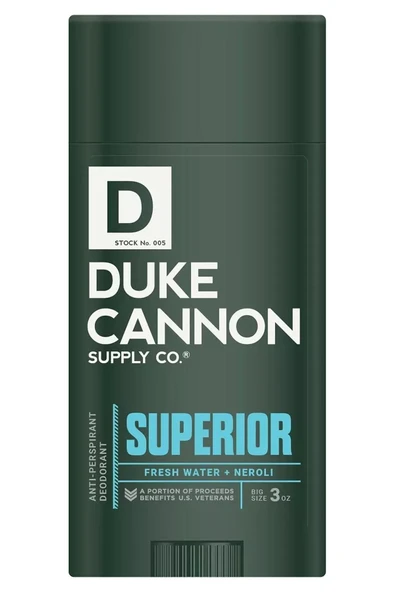 Duke Cannon Fresh Water + Neroli Antiperspirant Stick Deodorant 85GR