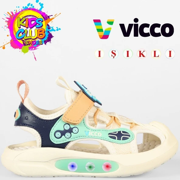 Vicco Rocket İlk Adım Bebek Ortopedik Işıklı Çocuk Spor Sandalet ürün görseli 1