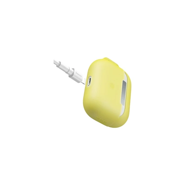 Baseus Lets Go Jelly Lanyard AirPods Pro Silica Gel Koruma Kılıfı WIAPPOD-D0Y Sarı - 4