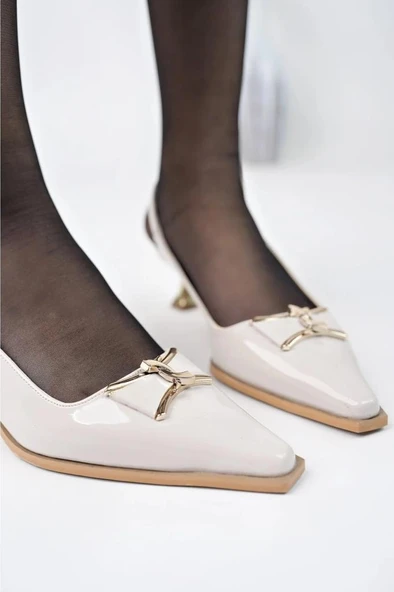 Pisagor Ps-31980 Kadın 4 Cm Arkası Açık Ayakkabı - Resim 11