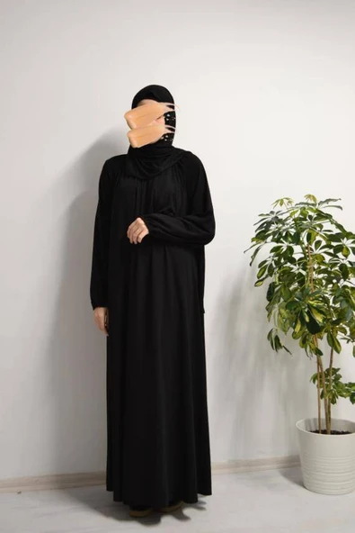 Medine İpeği Elbise Siyah ürün görseli