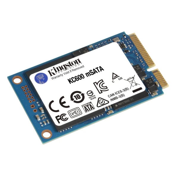 Kingston KC600 SKC600MS/256G 256GB (550/500MB/s) mSATA SSD - Resim 2