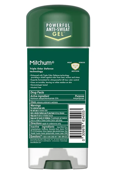Mitchum Men Mountain Air Antiperspirant Stick Jel Deodorant 96GR - 2