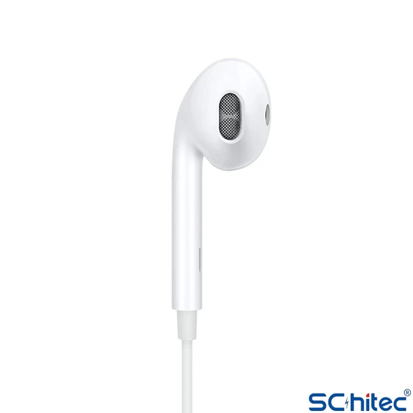 ScHitec E17 Powerfull Bass Earphone Type-C Girişli Kulak İçi Kulaklık Beyaz - 2