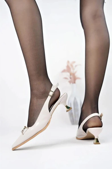 Pisagor Ps-31980 Kadın 4 Cm Arkası Açık Ayakkabı - Resim 10