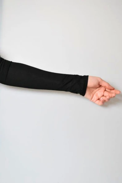 Pratik Tesettür Kolluk Penye Namaz Kolluğu Siyah ürün görseli