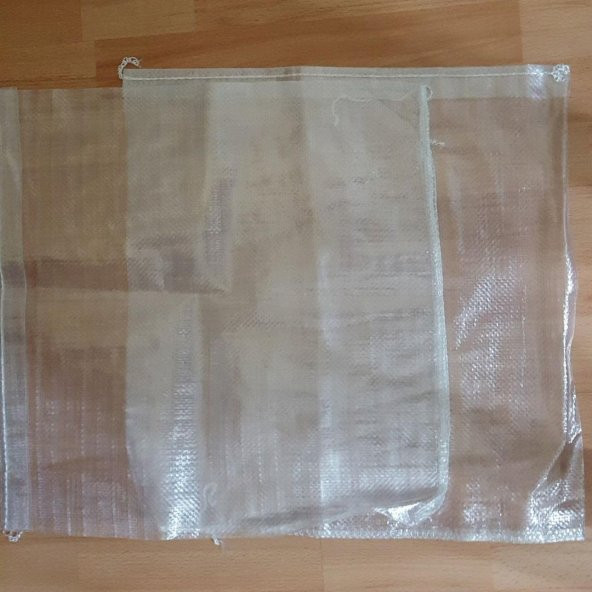 ŞEFFAF ÇUVAL, 50x80 CAM ÇUVAL, PATATES ÇUVALI 25 ADET - 1