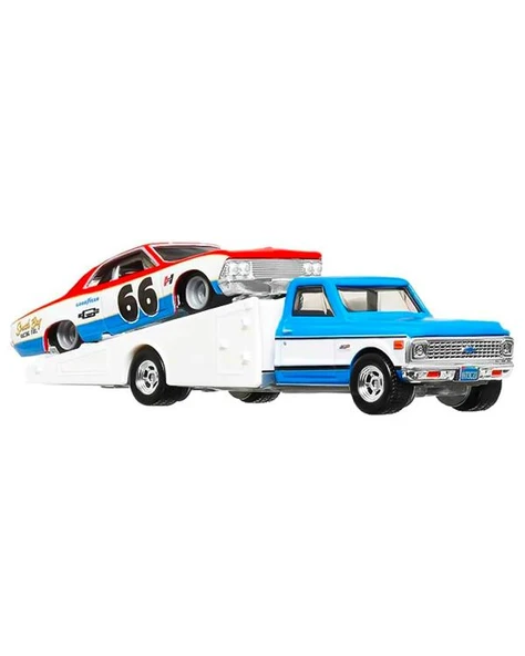 Hot Wheels Car Culture Team Transport 66 Chevelle 72 Chevy Ramp Truck HRV40 - 2
