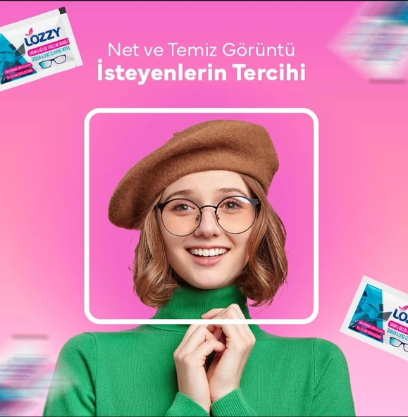 Ekran Ve Lens Temizleme Mendili- 100 Adet - Tekli- Lens And Screen Cleaning Wipes