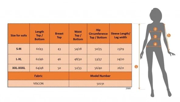 Kadın Kısa Kollu çapa Baskılı Viskon Ikili Takım - Resim 6