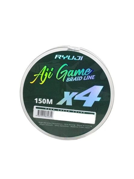 Ryuji Aji Game 4X 150m Dark Green LRF İp Misina - 8