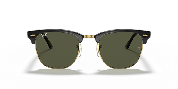 Ray-Ban Clubmaster 3016 W0365 Black/Gold-Green Güneş Gözlüğü - 2