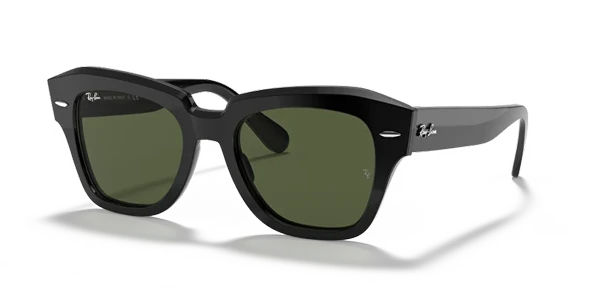 Ray-Ban State Street 2186 901/31 Black-Green Güneş Gözlüğü