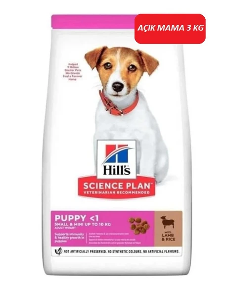 Hill's Small & Mini Puppy Küçük Irk Kuzu Etli ve Pirinçli Yavru Köpek Maması 3 KG
